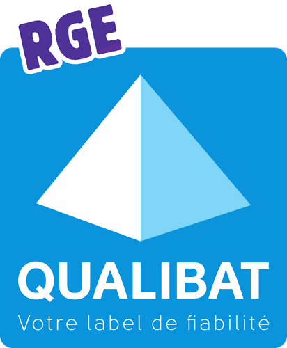 Label RGE Qualibat, Reconnu Garant de l'Environnement.